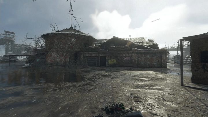 To enter the building you have to quietly get to the top, by the stairs - Metro Exodus: Volga Side Missions -walkthrough - Side Missions - Metro Exodus Guide