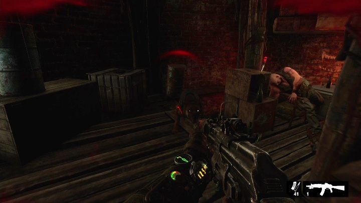 Go down the stairs quietly - Metro Exodus: Volga Side Missions -walkthrough - Side Missions - Metro Exodus Guide