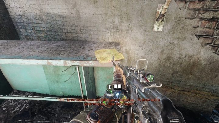 Location: An armor upgrade and a diary are both in the eastern part of the map - Metro Exodus: Diaries and postcards in Winter and The Volga - collectibles - Diaries and postcards - Metro Exodus Guide