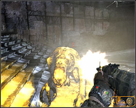 Start attacking the mutants showing up in the vicinity #1 #2 - Walkthrough - Prologue | Fist steps - Fist steps - Metro 2033 Guide