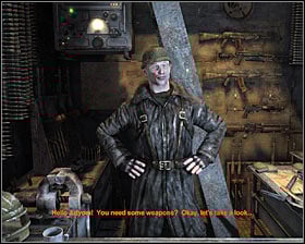 Your next area of interest should be the armory and you must choose a passageway with a gun sign located above it #1 - Walkthrough - Exhibition* | Chapter 1 - Walkthrough - Chapter 1 - Metro 2033 Guide