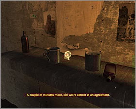 You can interact with a bong found on a bar table #1 if you want to which will result in interesting graphic effects - Walkthrough - Market* | Chapter 2 - Chapter 2 - Metro 2033 Guide