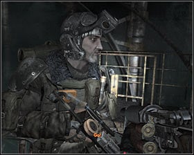 Wait until your colleague finishes his work and then follow him to a lower level of the compound - Walkthrough - D6 | Chapter 6 - Chapter 6 - Metro 2033 Guide