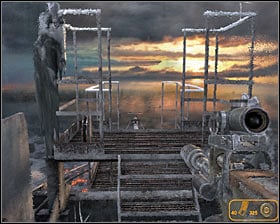 Ignore a new vision and use a ladder #1 to get to the top of the tower - Walkthrough - Top | Chapter 7 - Chapter 7 - Metro 2033 Guide