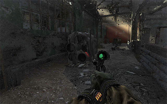 Variant one assumes that you take the sewers to get there - Find about the plans of the Red Line troops | Chapter 25: Depot - Chapter 25: Depot - Metro: Last Light Game Guide