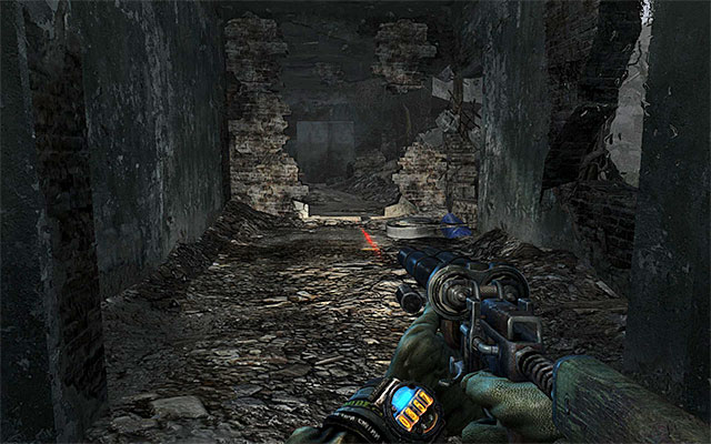 Go straight ahead and consider exploring the building to the left that you will soon approach - Explore the Dead City and find a way into Red Square | Chapter 26: The Dead City - Chapter 26: The Dead City - Metro: Last Light Game Guide