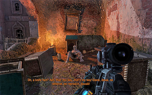 After Pavel manages to escape for the last time, you can move right after him because you do not have to fear any attacks from him - Reach the rangers lighthouse | Chapter 27: Red Square - Chapter 27: Red Square - Metro: Last Light Game Guide