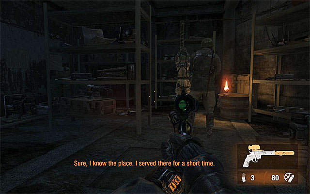 The main part of A4 is patrolled by, at least, three guards - Find a way through the armory | Chapter 11: Revolution - Chapter 11: Revolution - Metro: Last Light Game Guide