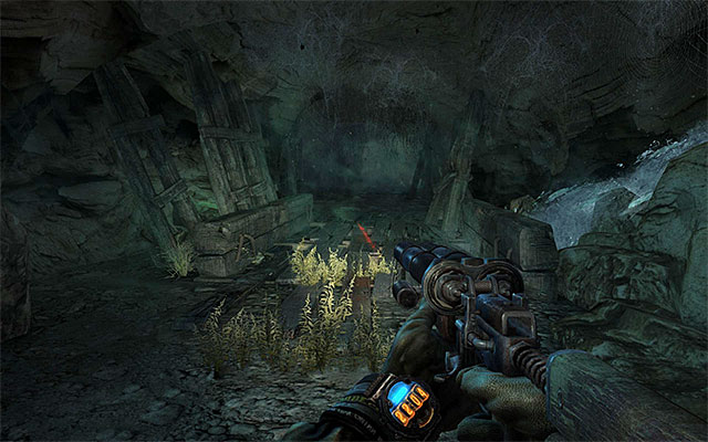 After you reach the bridge shown in the screenshot above, consider deploying several Claymores there - Follow the catacombs towards Oktyabrskaya - part 1 | Chapter 18: Undercity - Chapter 18: Undercity - Metro: Last Light Game Guide