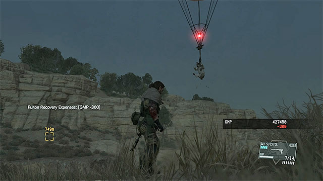 Use the balloon to send the puppy to the Mother Base - How to unlock D-Dog as your buddy? | FAQ - Frequently Asked Questions - FAQ - Frequently Asked Questions - Metal Gear Solid V: The Phantom Pain Game Guide & Walkthrough