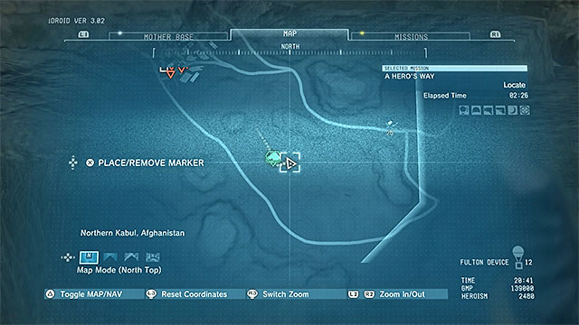 Finding a rare haoma plant is the easiest at the beginning of the mission however you may also take care of it in the end - Remaining A Heros Way secondary mission objectives | Walkthrough - Mission 3 - A Heros Way - Metal Gear Solid V: The Phantom Pain Game Guide & Walkthrough