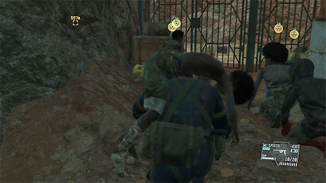 One of the children needs to be carried, the rest of them will head south by themselves. - Escorting the children to the exfiltration point | Walkthrough - Mission 18 - Blood Runs Deep - Metal Gear Solid V: The Phantom Pain Game Guide & Walkthrough