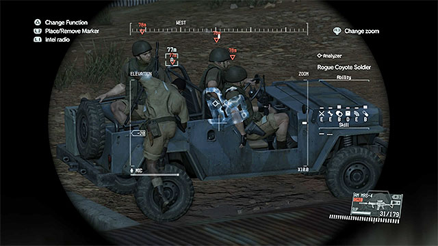 The person that you follow will switch vehicles in guard post number 16. - Identifying and following the Majors subordinate | Walkthrough - Mission 19 - On the Trail - Metal Gear Solid V: The Phantom Pain Game Guide & Walkthrough