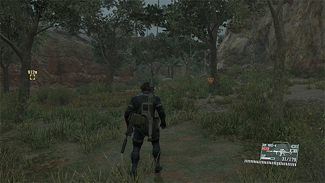 The unguarded path leading to guard post number 20. - Reaching Ngumba Industrial Zone | Walkthrough - Mission 20 - Voices - Metal Gear Solid V: The Phantom Pain Game Guide & Walkthrough
