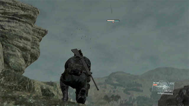 Quiet escapes after you either attack or approach her - General info on the fight with Quiet | Walkthrough - Mission 11 - Cloaked in Silence - Metal Gear Solid V: The Phantom Pain Game Guide & Walkthrough