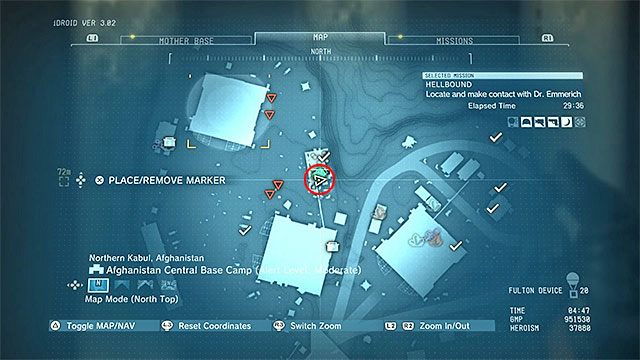 You can try to obtain the poster during your exploration of Afghanistan Central Base Camp, while trying to locate Dr - Remaining Hellbound - secondary mission objectives | Walkthrough - Mission 12 - Hellbound - Metal Gear Solid V: The Phantom Pain Game Guide & Walkthrough