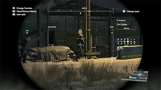 The interpreter is wearing a green beret - Reaching the locations where POWs are interrogated | Walkthrough - Mission 14 - Lingua Franca - Metal Gear Solid V: The Phantom Pain Game Guide & Walkthrough