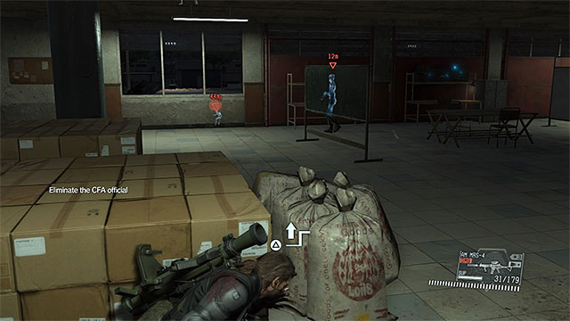 You can easily end this mission by eliminating the gun-seller. - Mission 47 - The War Economy | Walkthrough - Mission 47, 48 and 49 - Metal Gear Solid V: The Phantom Pain Game Guide & Walkthrough