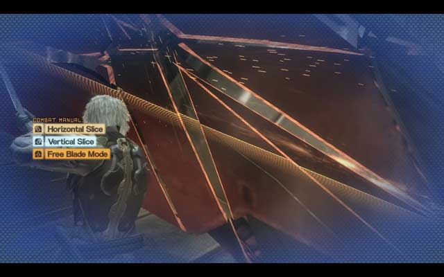 A nice view of slashing into tiny bits - R-00 Guard Duty - The Main Campaign - walkthrough - Metal Gear Rising: Revengeance - Game Guide and Walkthrough