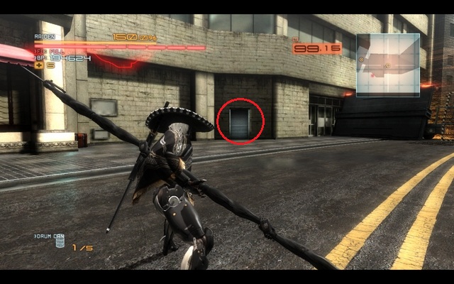 The location of a VRM computer. - R-05 Escape From Denver - The Main Campaign - walkthrough - Metal Gear Rising: Revengeance - Game Guide and Walkthrough