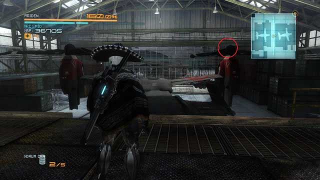 A Data Storage, on one of the rotors of the red helicopter. - R-07 Assassination Attempt - The Main Campaign - walkthrough - Metal Gear Rising: Revengeance - Game Guide and Walkthrough