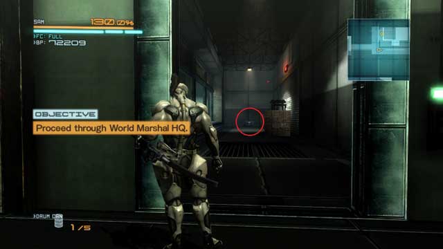 A crate with Endurance Plus. - Boss - Blade Wolf - DLC - Jetstream Sam - walkthrough - Metal Gear Rising: Revengeance - Game Guide and Walkthrough