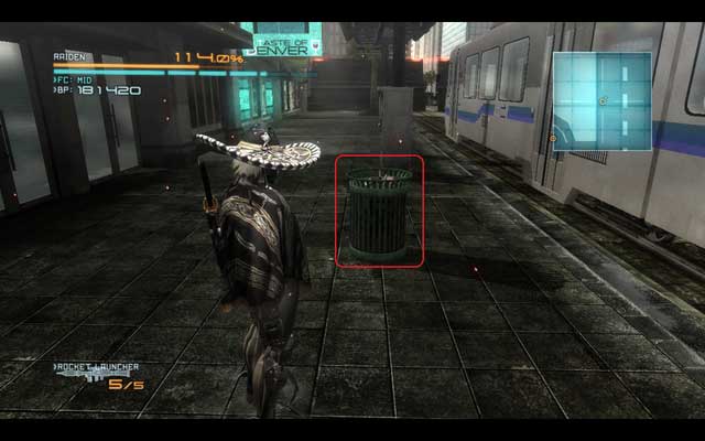 Data Storage #18, hidden in the dustbin. - Data Storages - Collectibles - Metal Gear Rising: Revengeance - Game Guide and Walkthrough