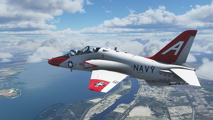 The T-45 Goshawk is a training aircraft used by the US Navy to train future pilots operating on aircraft carriers - Microsoft Flight Simulator: List of best mods - Basics - Microsoft Flight Simulator 2020 Guide