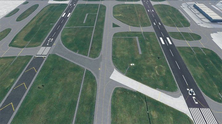 If there are several lanes parallel to each other at the airport, they will have the same numbers because they are on the same course - Microsoft Flight Simulator: Taxi to the runway - Advanced Flying - Microsoft Flight Simulator 2020 Guide