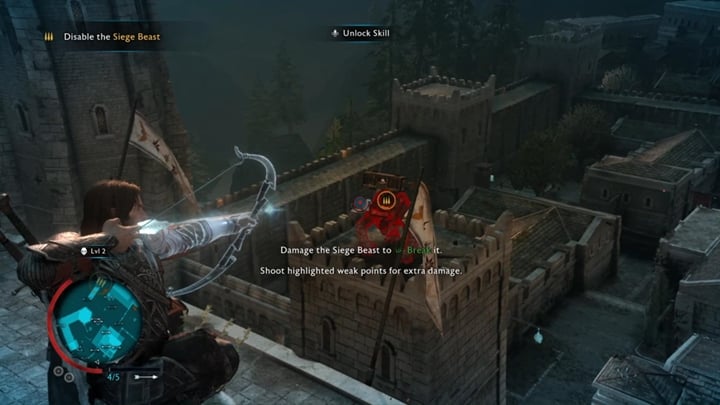 Detonate beasts explosive charges and dominate it. - Shadow of War: Seeing Stone - Walkthrough - Act 1 - The Siege of Minas Ithil - Middle-earth: Shadow of War Game Guide