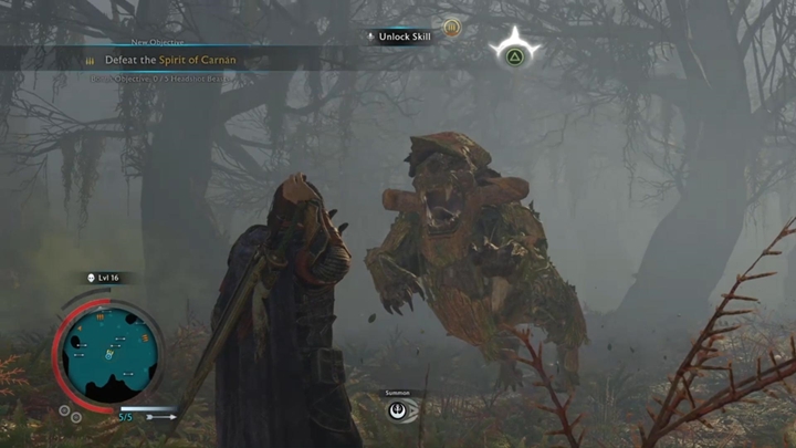 First, you have to face the ghost of the wilderness in a form of Caragor. - Shadow of War: Violent Nature - Walkthrough - Act 2 - Rise to Power - Middle-earth: Shadow of War Game Guide