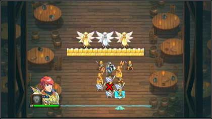 After removing the yellow Spearman standing behind the Knight, you will create a wall and two formations - Holy Griffin Empire - Battle puzzles - Might & Magic: Clash of Heroes - Game Guide and Walkthrough