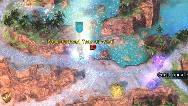 To acquire the Tear of Asha, you need to stand directly above the place where it is hidden. - The Story of Princess Ghali and the Four Suitors M24 | Academy - Academy - Might & Magic: Heroes VII Game Guide & Walkthrough