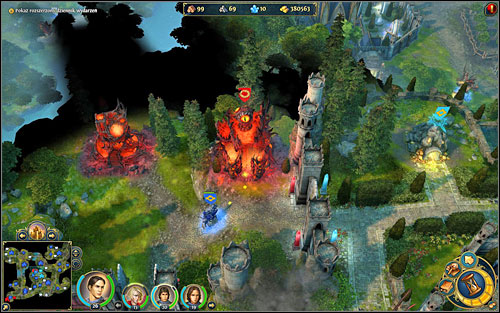 The way to victory get opened after conquering forts - 4th mission - A Battle Lost and Won - Campaign - Might & Magic: Heroes VI Game Guide