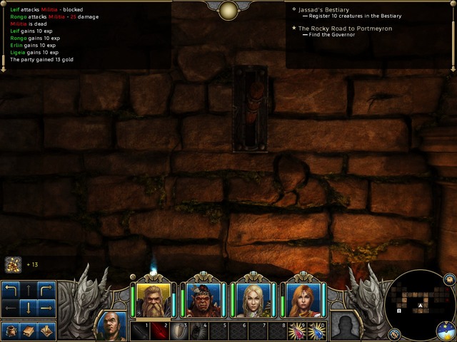 A lever - there are plenty of them in the castle - The Rocky Way to Portmeyron - Act I - Sorpigal - Might & Magic X: Legacy - Game Guide and Walkthrough