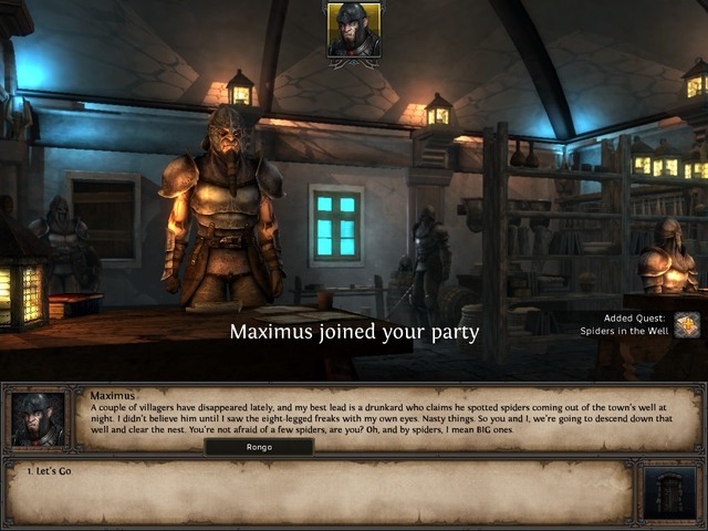 Maximus the sheriff welcomes you to his place - Spiders in the Well - Act I - Sorpigal - Might & Magic X: Legacy - Game Guide and Walkthrough