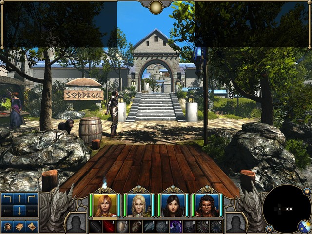 The beginning of the game, Dunstan on the left - Sorpigal - map and quests - Act I - Sorpigal - Might & Magic X: Legacy - Game Guide and Walkthrough