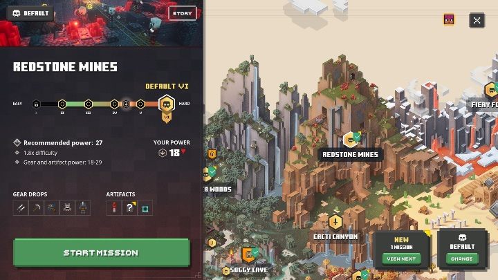 An interesting mechanics in Minecraft Dungeons is the possibility to manually change the difficulty of particular maps - Minecraft Dungeons: Weapons - how to get a better one? Difficulty levels - FAQ - Minecraft Dungeons Guide
