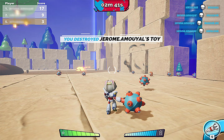 Mines (also called grenades in the game) are one of the best ways to attack players and the basic type of throwing weapons - How to attack other players in MisBits? - FAQ - MisBits Guide