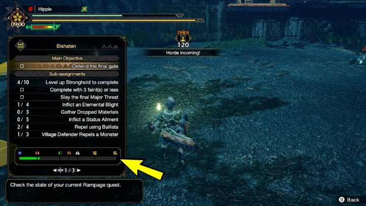 You can check the current rank of the given Fury mission at any time, by opening the main menu - Monster Hunter Rise: Fury S Rank - how to obtain? - Village - Monster Hunter Rise Guide