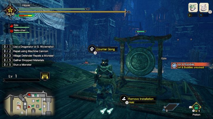 You'll find a Counter Gong on every battlefield - Monster Hunter Rise: Fury S Rank - how to obtain? - Village - Monster Hunter Rise Guide