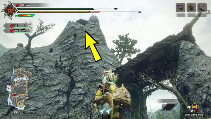 The first Old Message is located in area 5 - Monster Hunter Rise: Old Messages - Shrine Ruins, collectibles, map - Temple Ruins - Monster Hunter Rise Guide