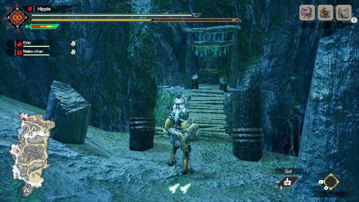 The fifth Old Message is located in area 13 - Monster Hunter Rise: Old Messages - Shrine Ruins, collectibles, map - Temple Ruins - Monster Hunter Rise Guide