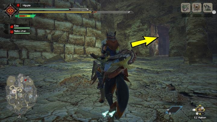 The journey to the room where the Regitrice is staying is very short - Monster Hunter Rise: Regitrice - how to find? - Fighting & Hunting - Monster Hunter Rise Guide