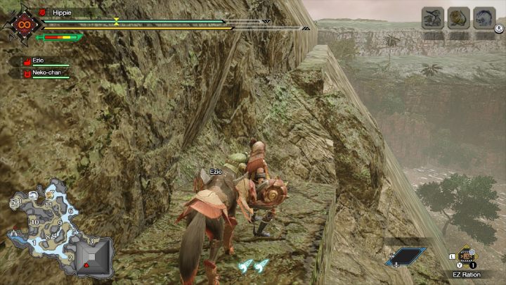 When you reach the top, turn right and follow the wall - Monster Hunter Rise: Quetzalcobra - how to find? - Fighting & Hunting - Monster Hunter Rise Guide