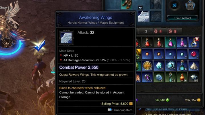 The first set of wings wont have amazing stats but, in the later parts of the game, you will find better ones. - How to get wings in MU Legend? - FAQ - MU Legend Game Guide