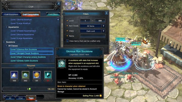 The crafting system is similar to the one from Diablo 3. - Crafting and crafting tips - Gameplay mechanics - MU Legend Game Guide