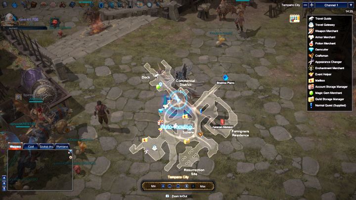 Auto movement can be used for making the travel to a specific destination easier. - 5 hints to help you in MU Legend | Tips and hints - Tips and hints - MU Legend Game Guide