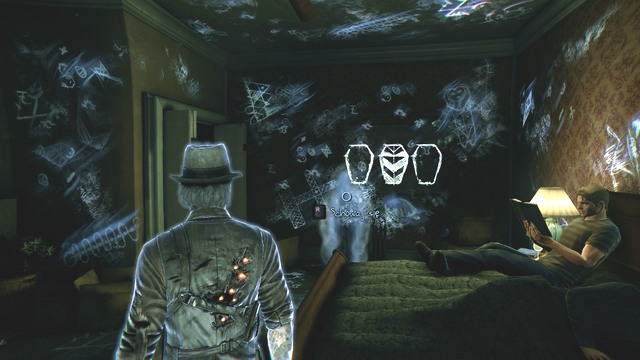 The man on the bed does not react to your presence. - Chapter 1 - Ghost Girls Messages - Collectibles - Murdered: Soul Suspect - Game Guide and Walkthrough
