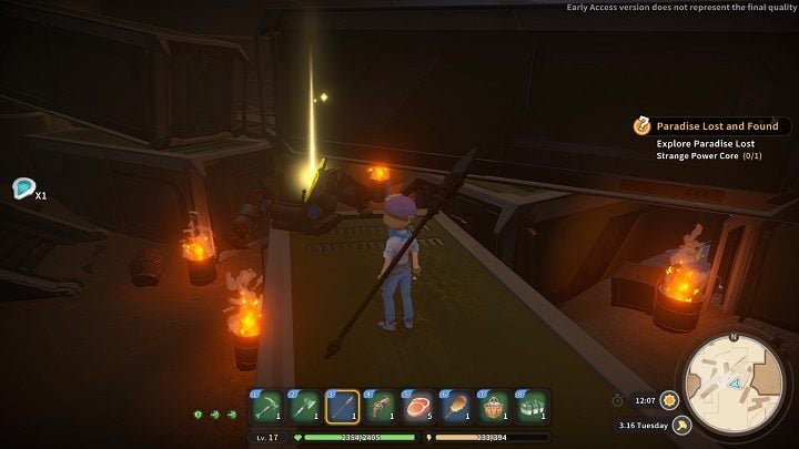 Keep going and climb the container to find the Yellow Mall Key - My Time at Sandrock: Paradise Lost and Found - walkthrough - Main missions - My Time at Sandrock Guide, Walkthrough